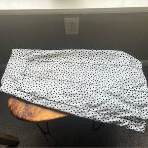 Willi Smith Black and White Polka Dot A-Line Skirt